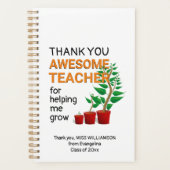 Dank u GEWELDIGE leerkracht Planner (Voorkant)