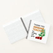 Dank u Geweldige leraar Notitieboek (Binnen)