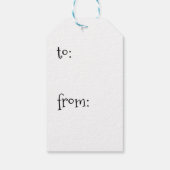 Dank u Gift Labels, Art Print, Paardenbloem kunst Cadeaulabel (Achterkant)