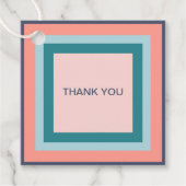 Dank u Gift Labels, de Vierkantjes van het Palet v Bedankjes Labels (Voorkant)