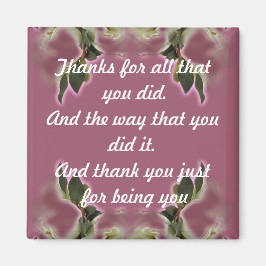 Dank u Gift - Magnet - Dusty Roos (Voorkant)