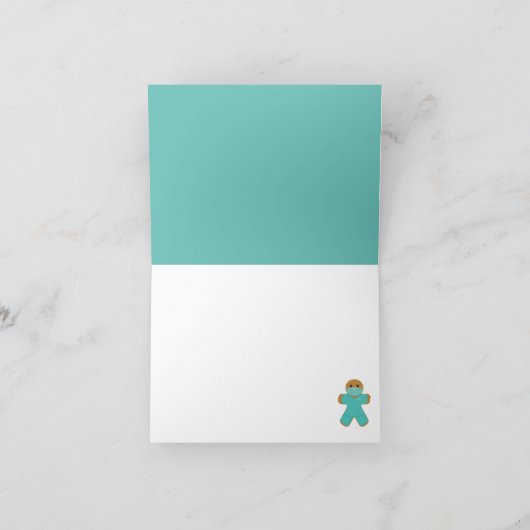 Dank u Gingerbread Gezondheidswerkers Bedankkaart (Binnen)