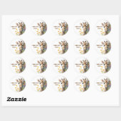 Dank u Giraffe Ronde Sticker (Vel)