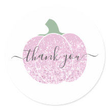 Dank u glam glitter roze pompoen glanzend