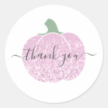 Dank u glam glitter roze pompoen glanzend