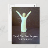 Dank U God voor uw genezende kracht. Briefkaart (Voorkant / Achterkant)