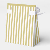 Dank u - Gold Simple Stripes Patroon Bedankdoosjes (Achterkant)