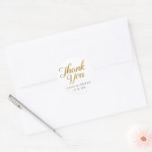 Dank u Gold Wedding Sticker (Envelop)