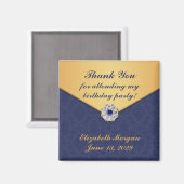 Dank u Golden Damask Magnet (Voorkant / Achterkant)