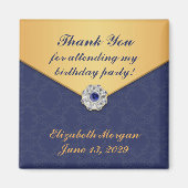 Dank u Golden Damask Magnet (Voorkant)