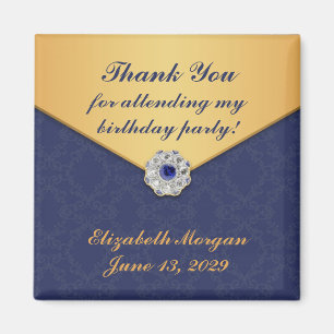 Dank u Golden Damask Magnet