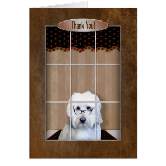 Dank u - Golden Doodle - Venster