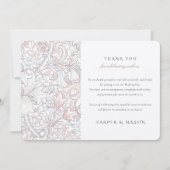 Dank u Golden Lily Classic Pastel Morris Kaart (Voorkant)