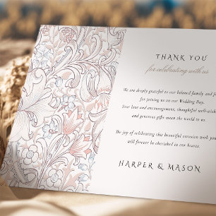 Dank u Golden Lily Classic Pastel Morris Kaart