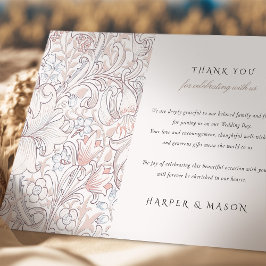 Dank u Golden Lily Classic Pastel Morris Kaart