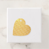 "Dank u" Golden Silver Handgeschreven Bedankjes Labels (Met doos)