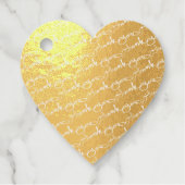 "Dank u" Golden Silver Handgeschreven Bedankjes Labels (Voorkant)