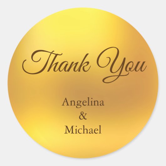 Dank u Golden Sticker (Voorkant)