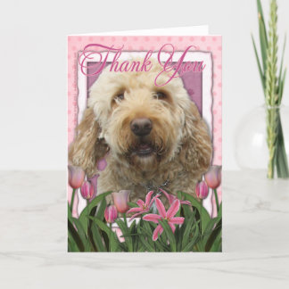 Dank u - Goldendoodle Bedankkaart