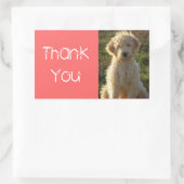 Dank u Goldendoodle Puppy Dog Sticker / Label (Tas)