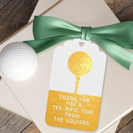 Dank u Golf Thema Party Folie Cadeau Labels