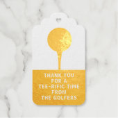Dank u Golf Thema Party Folie Cadeau Labels (Voorkant)