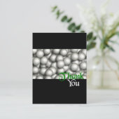 Dank u golfballen briefkaart (Staand voorkant)