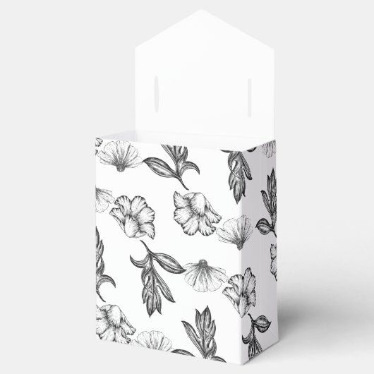 Dank u Gothic Flower Baby shower party Bedankdoosjes (Geopend)