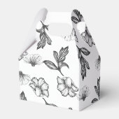 Dank u Gothic Flower Baby shower party Bedankdoosjes (Achterkant)