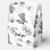Dank u Gothic Flower Baby shower party Bedankdoosjes (Geopend)