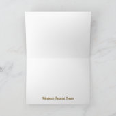 Dank u - Goud en Crème  Prints Bedankkaart (Binnen)