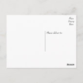 Dank u goud en zwarte bloemenwerveling briefkaart (Achterkant)