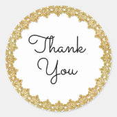 Dank u Goud Lijst Stickers (Voorkant)