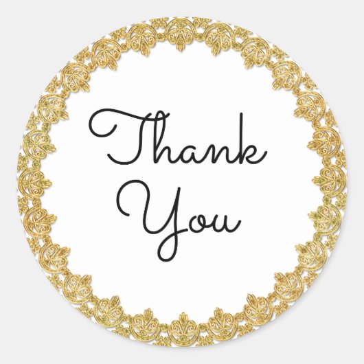 Dank u   Goud Lijst Stickers (Voorkant)