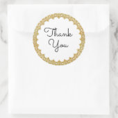 Dank u   Goud Lijst Stickers (Tas)
