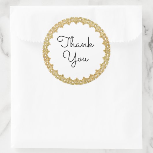 Dank u Goud Lijst Stickers (Tas)