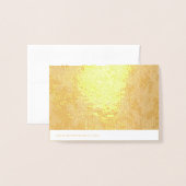 Dank u gouden folie zilveren folie kaart (Met envelop)
