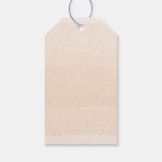 Dank u gouden glitter kalligrafie bloemengunst cadeaulabel (Achterkant)