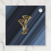 Dank u gouden glitter rode ballonnen verjaardagsfe bedankjes labels (Achterkant)