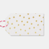 "Dank u" Gouden Kalligrafie Bruiloft Favor Label Cadeaulabel (Achterkant Horizontaal)