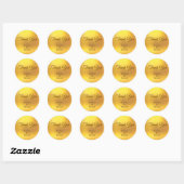 Dank U Gouden Sticker (Vel)