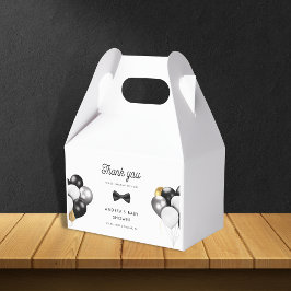 Dank u gouden zilveren ballonnen Retro Baby shower Bedankdoosjes