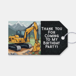 Dank u Graafmachine Favor Equipment Verjaardagsfee Cadeaulabel