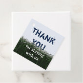 Dank u Green Grass en Sky Guest Bedankjes Labels (In situ)