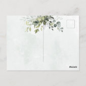 Dank u Greenery Minimalist Script Kaart (Achterkant)