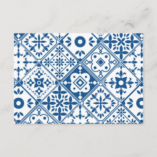 Dank u Grieks Bougainvillea baby shower kaart (Achterkant)