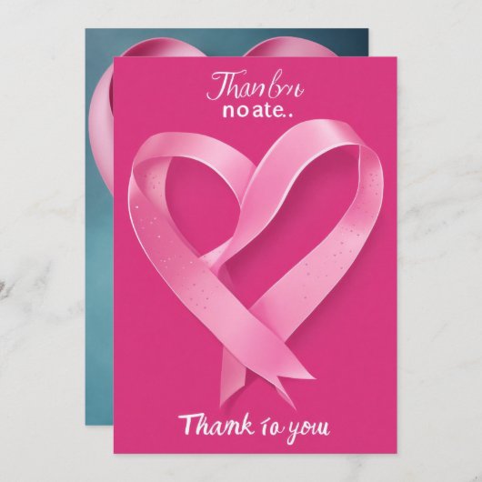 Dank u gritting card bedankkaart (Voorkant / Achterkant)