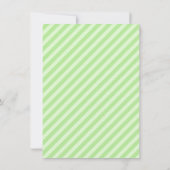 Dank u Groen Baby shower Kaart (Achterkant)