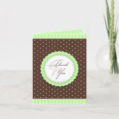 Dank u Groene/Bruine Kaart (Voorkant)