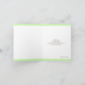 Dank u Groene/Bruine Kaart (Binnen)